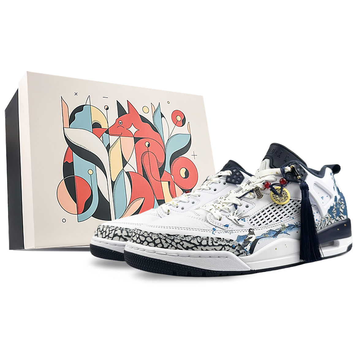 Spizike Противоскользящие Кроссовки Баскетбольные Низкие Винтажные Мужские Синие Белые Jordan
Spizike Противоскользящие Кроссовки Баскетбольные Низкие Винтажные Мужские Синие Белые Jordan