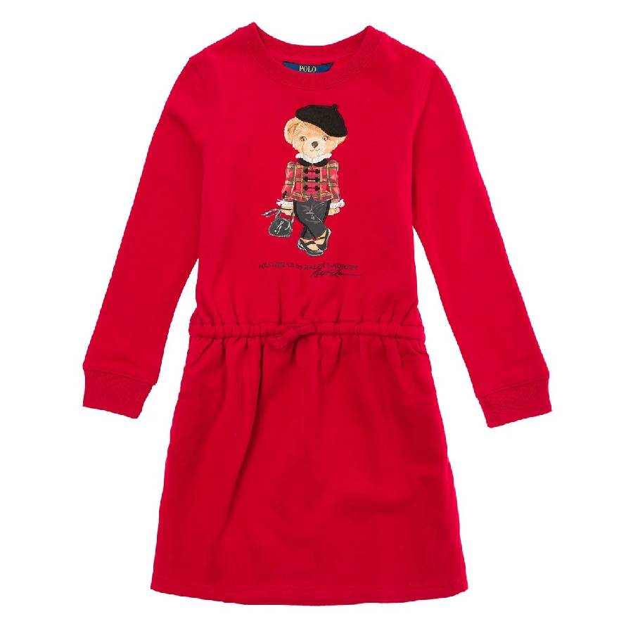 Платье из хлопка с принтом медведей Polo Ralph Lauren для девочек, красный
Платье из хлопка с принтом медведей Polo Ralph Lauren для девочек, красный