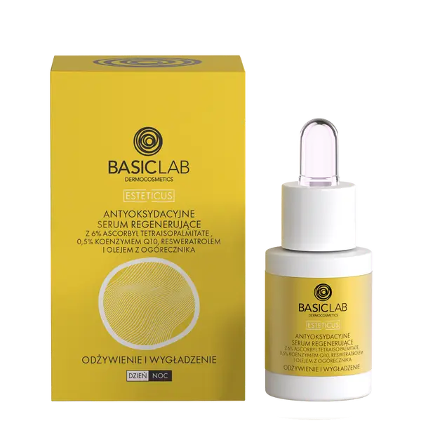 Антиоксидантная регенерирующая сыворотка для лица, 15 мл Basiclab Esteticus 
Антиоксидантная регенерирующая сыворотка для лица, 15 мл Basiclab Esteticus