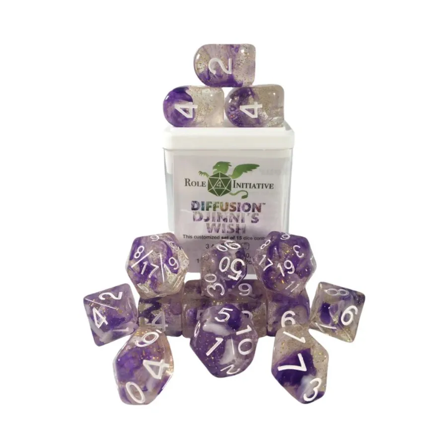 Набор Diffusion Poly — Желание Джинни с символом класса (15), Class & Creature Dice - Poly Sets
Набор Diffusion Poly — Желание Джинни с символом класса (15), Class & Creature Dice - Poly Sets