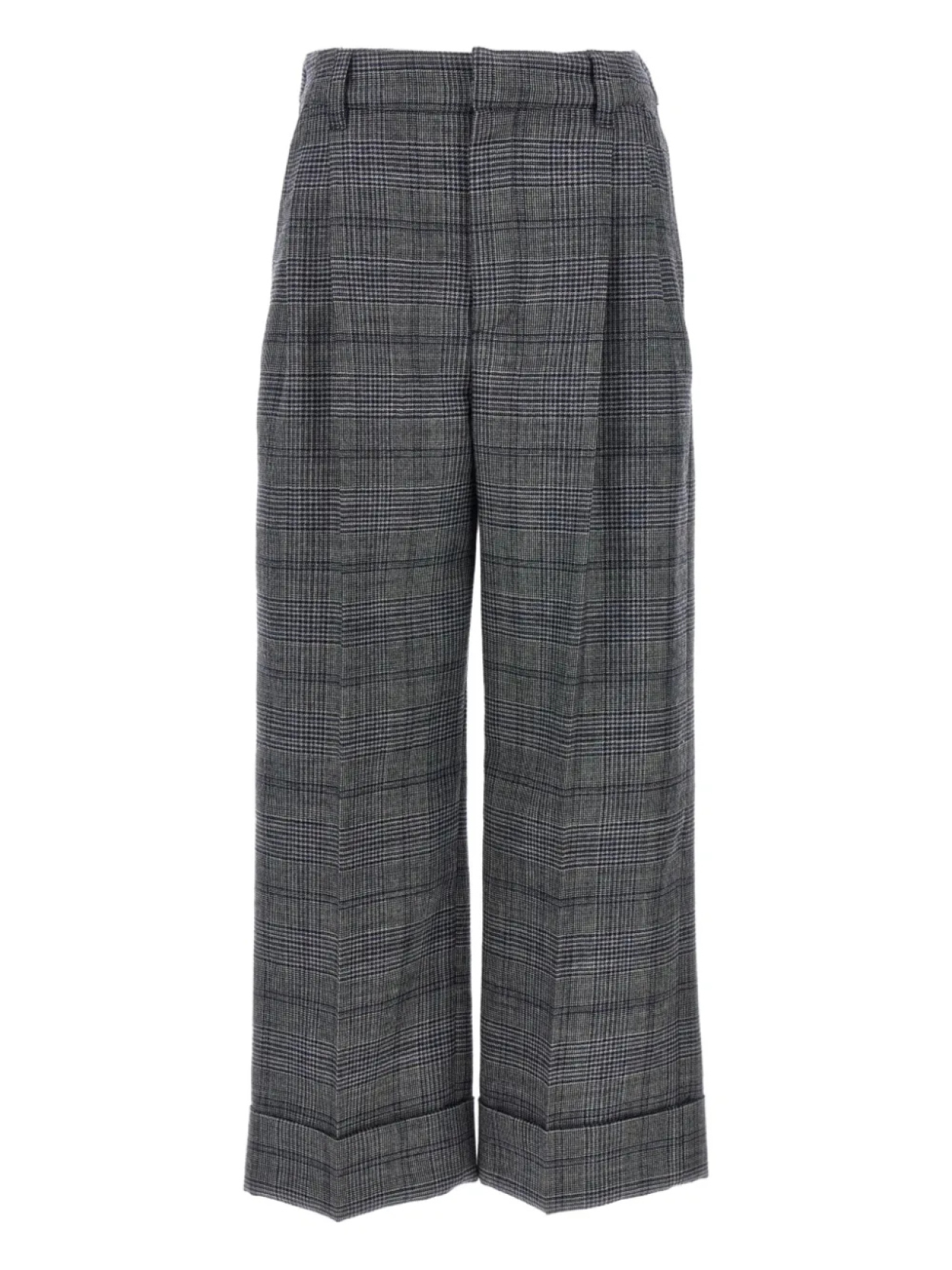 Клетчатые шерстяные брюки Brunello Cucinelli, серый
Клетчатые шерстяные брюки Brunello Cucinelli, серый
