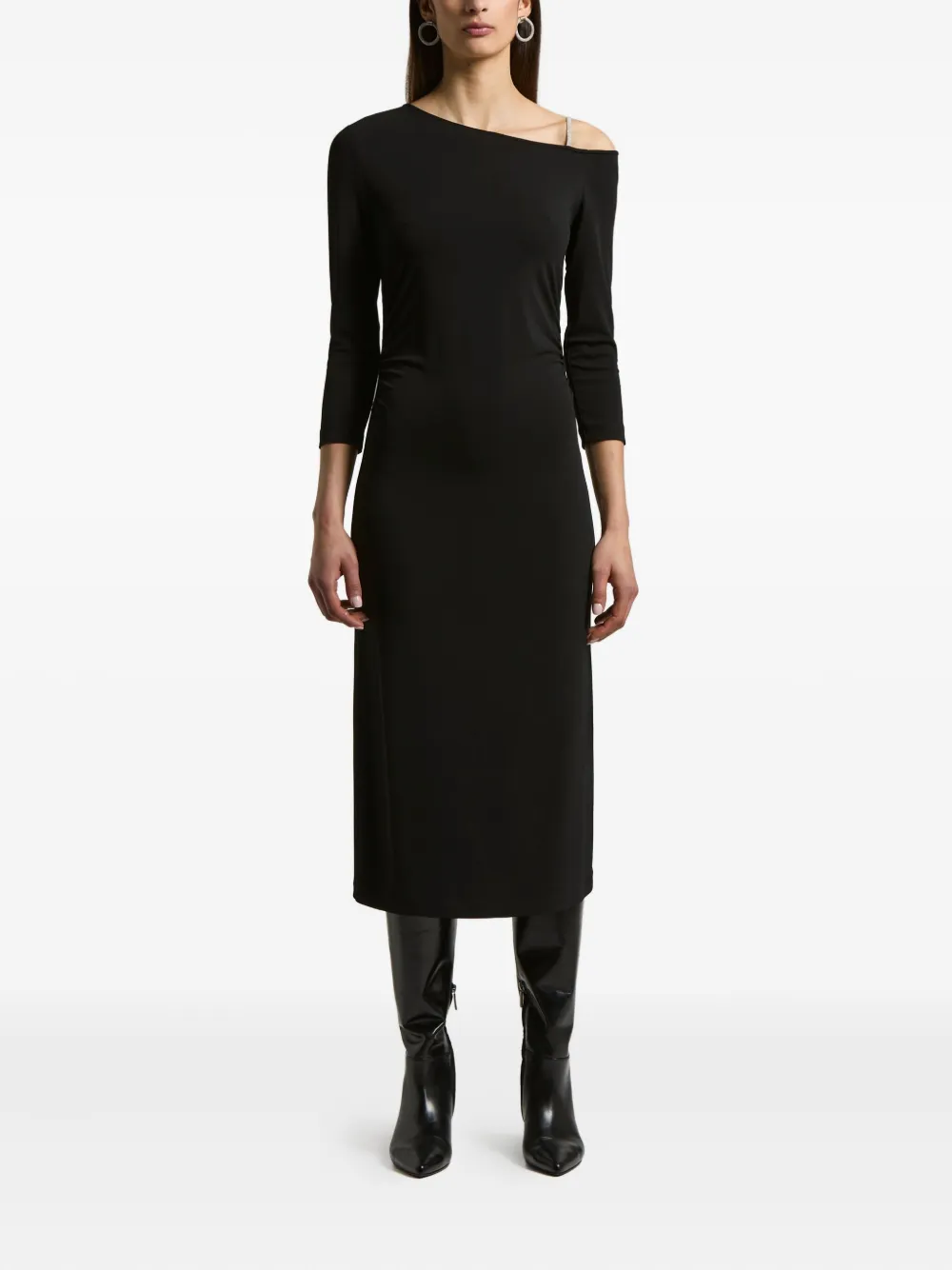 Платье, украшенное кристаллами Peserico, черный
Платье, украшенное кристаллами Peserico, черный