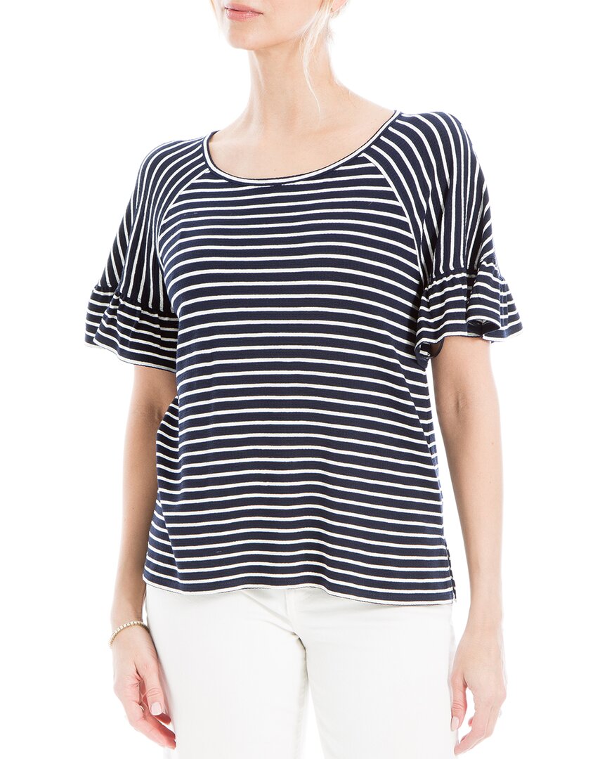 Max Studio Фактурный вязаный топ с воланами, синий
Max Studio Фактурный вязаный топ с воланами, синий