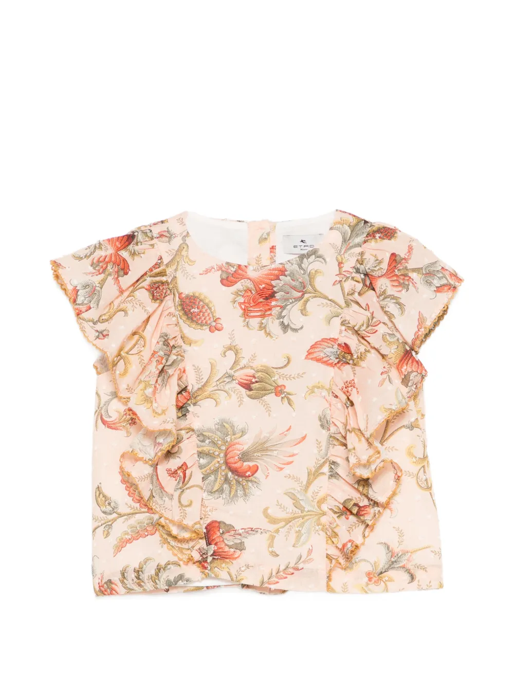 Блузка с цветочным принтом и воланами ETRO KIDS, оранжевый
Блузка с цветочным принтом и воланами ETRO KIDS, оранжевый