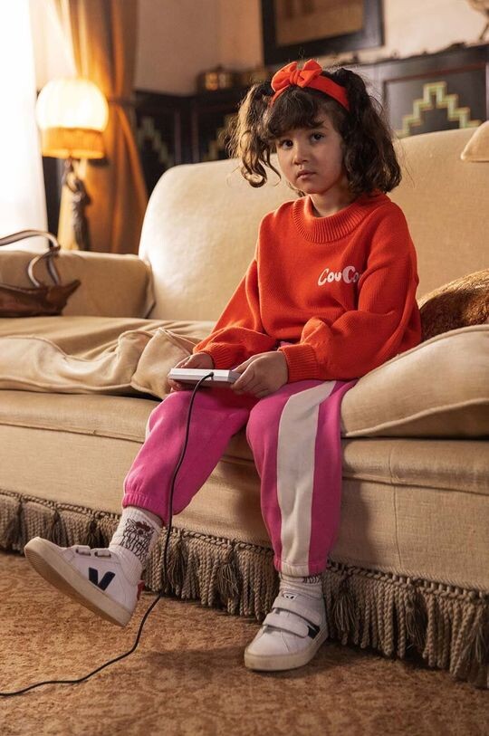 Детский хлопковый свитер Coucou Mini Rodini, оранжевый
Детский хлопковый свитер Coucou Mini Rodini, оранжевый