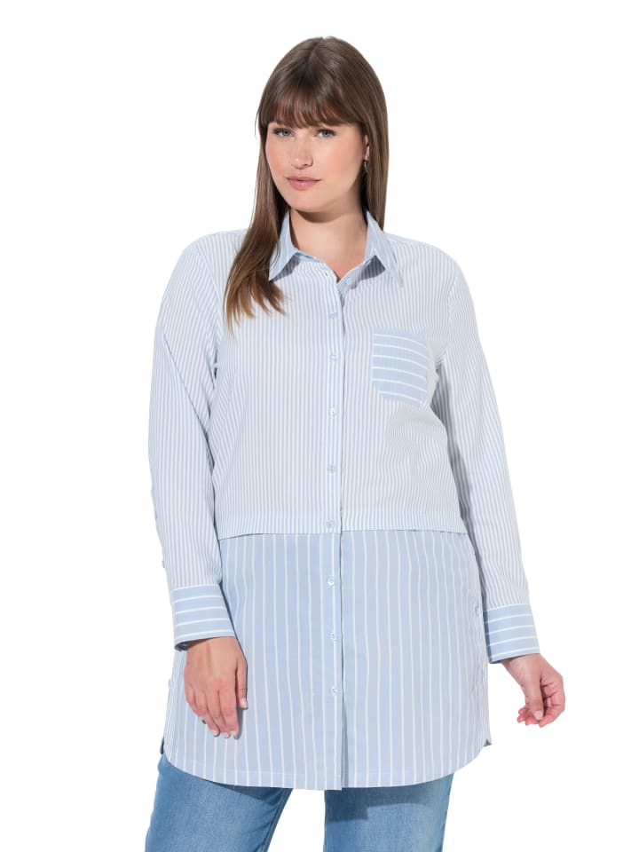 Ulla Popken Рубашка-блузка морозно-голубого цвета
Ulla Popken Рубашка-блузка морозно-голубого цвета