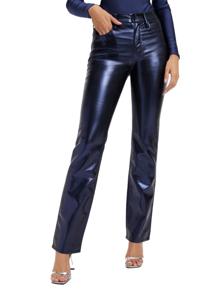 Металлические брюки Gold Icon Good American, цвет Blue Rinse Metallic
Металлические брюки Gold Icon Good American, цвет Blue Rinse Metallic