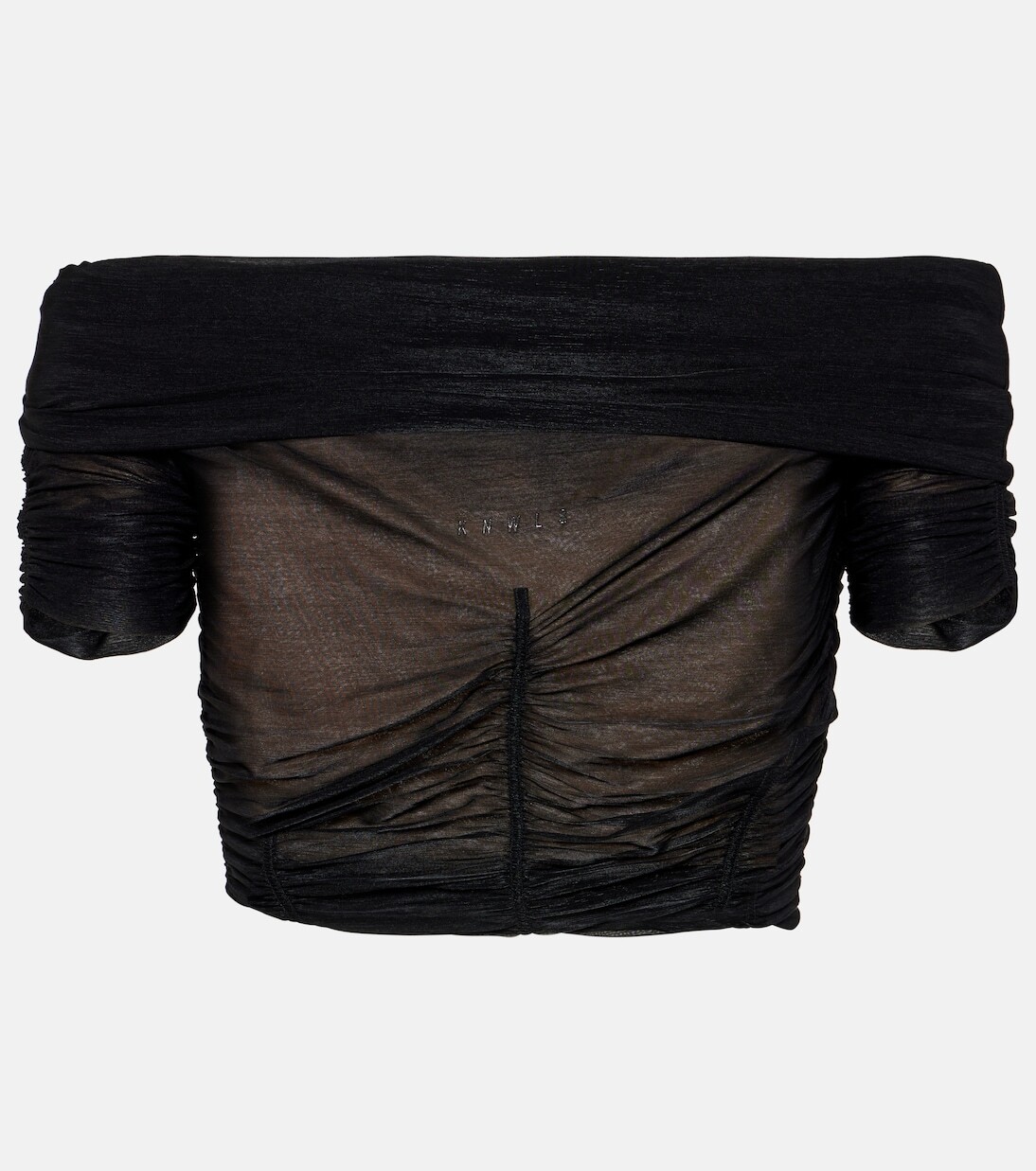 Укороченный топ со сборками Knwls, черный
Укороченный топ со сборками Knwls, черный