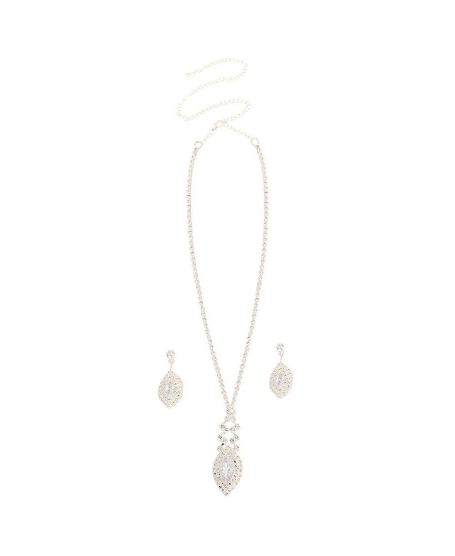 Женское серебряное колье и серьги с кристаллами (комплект из 2 штук) SOHI, Silver
Женское серебряное колье и серьги с кристаллами (комплект из 2 штук) SOHI, Silver