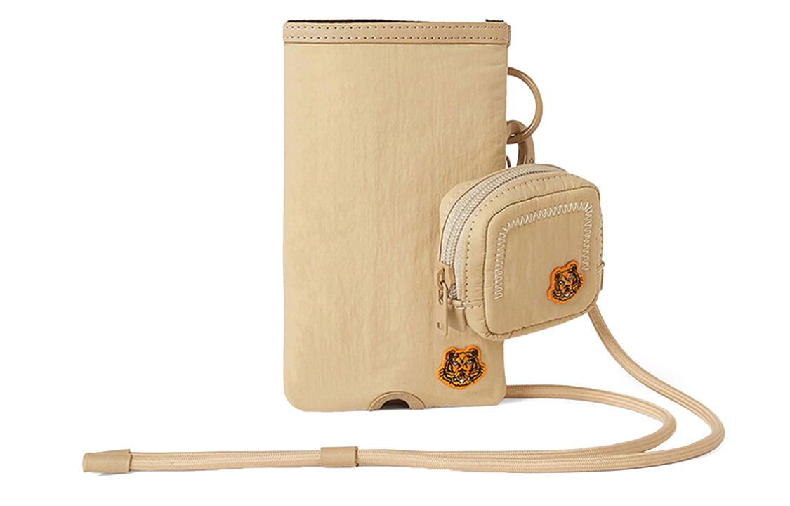 KENZO Нейлоновый чехол для наушников и чехол для телефона унисекс бежевый 
KENZO Нейлоновый чехол для наушников и чехол для телефона унисекс бежевый