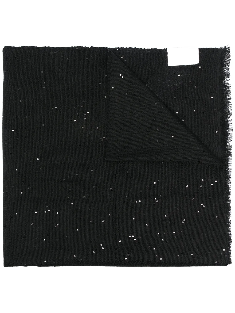 Шарф с пайетками Brunello Cucinelli, черный
Шарф с пайетками Brunello Cucinelli, черный