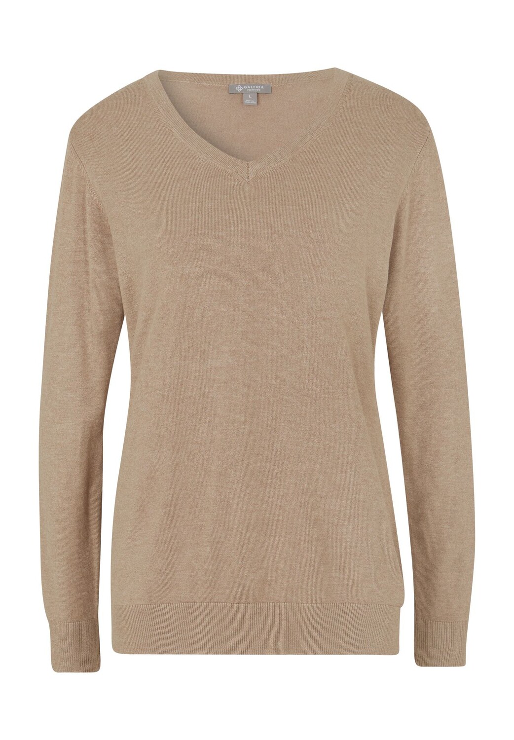 Свитер Эсра, манжеты в рубчик, V-образный вырез, женский Galeria, цвет Sand Mel
Свитер Эсра, манжеты в рубчик, V-образный вырез, женский Galeria, цвет Sand Mel