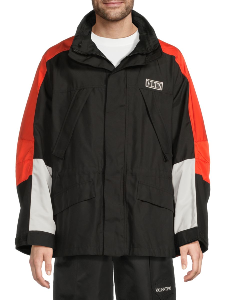 Ветровка с капюшоном в стиле колорблок Valentino, разноцветный
Ветровка с капюшоном в стиле колорблок Valentino, разноцветный