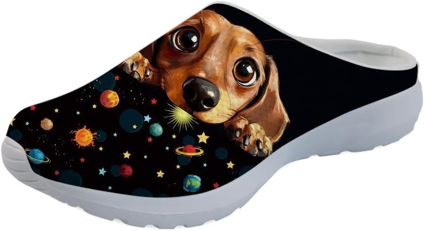 Кроссовки-сабо Forchrinse с гавайской пальмой для мужчин и женщин, открытая пятка, легкие, дышащие, для дома, работы и спортзала, Dachshund Planet
Кроссовки-сабо Forchrinse с гавайской пальмой для мужчин и женщин, открытая пятка, легкие, дышащие, для дома, работы и спортзала, Dachshund Planet