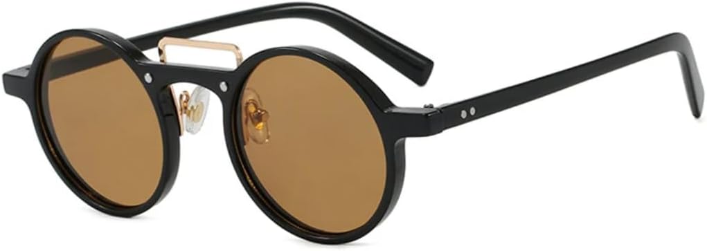 Модные маленькие круглые солнцезащитные очки для женщин, градиентные, с защитой от УФ-излучения UV400, в стиле ретро с заклепками, панк, для мужчин, с прозрачными линзами TKKTLLT, Black Tea
Модные маленькие круглые солнцезащитные очки для женщин, градиентные, с защитой от УФ-излучения UV400, в стиле ретро с заклепками, панк, для мужчин, с прозрачными линзами TKKTLLT, Black Tea