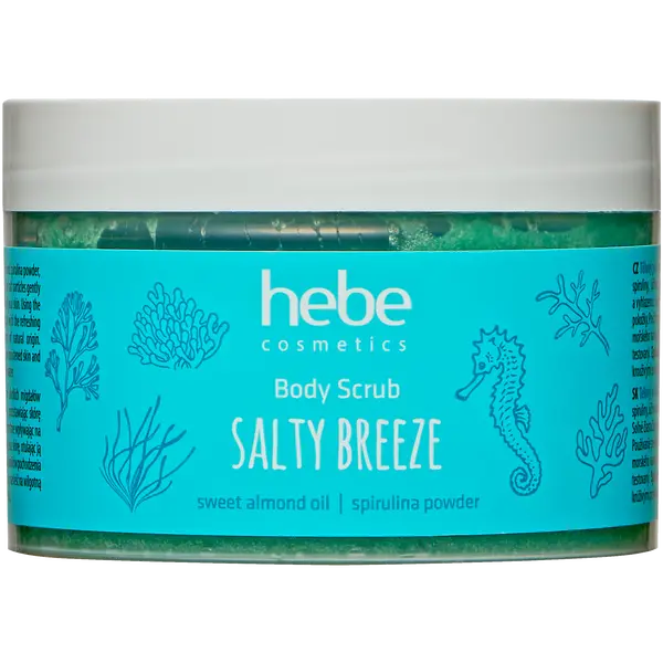 Солевой скраб для тела, 340 г Hebe Cosmetics Body scrub salty breeze
Солевой скраб для тела, 340 г Hebe Cosmetics Body scrub salty breeze