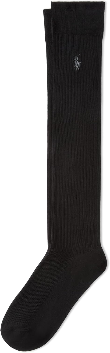 Женские классические ребристые носки до колена POLO RALPH LAUREN - упаковка из 1 пары - хлопок, комфорт, Black
Женские классические ребристые носки до колена POLO RALPH LAUREN - упаковка из 1 пары - хлопок, комфорт, Black