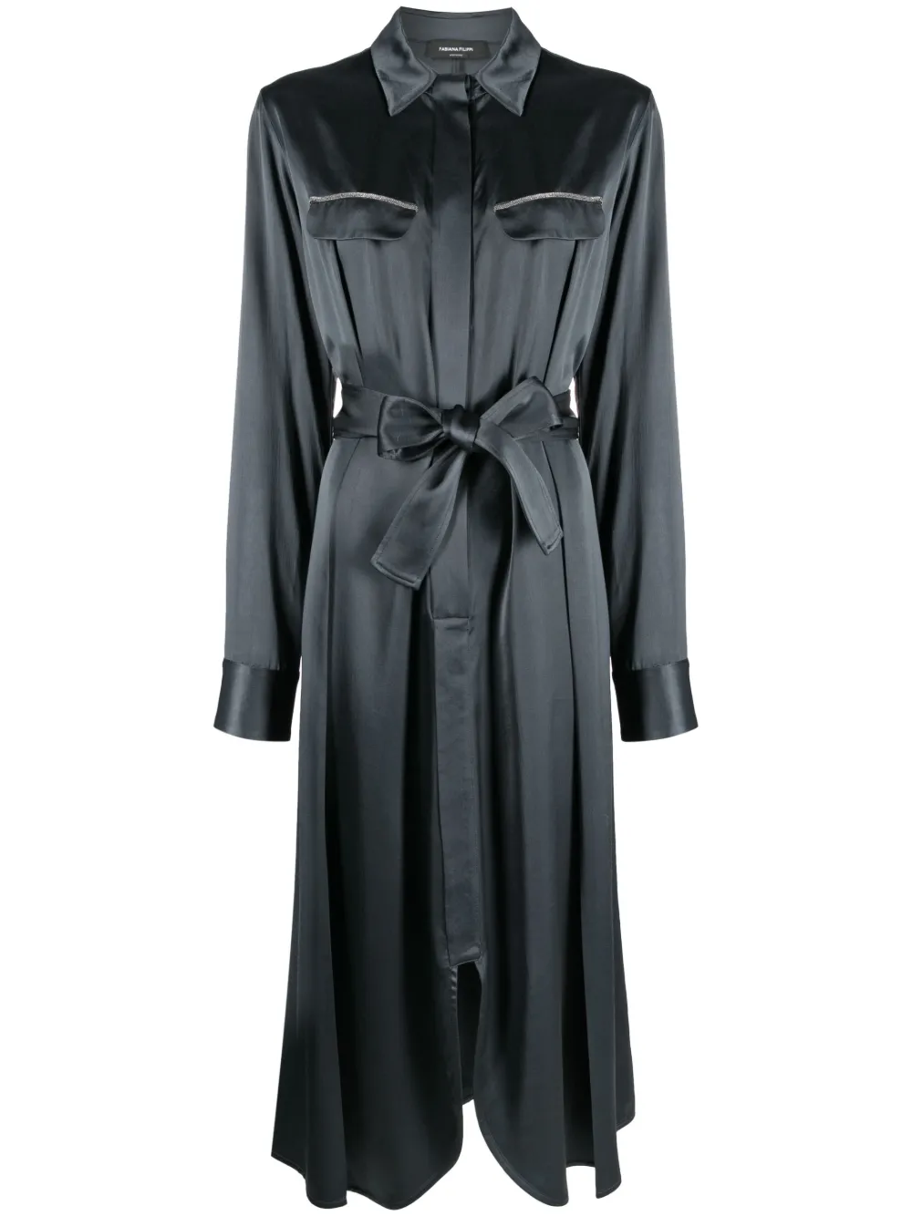 Платье-рубашка с длинными рукавами Fabiana Filippi, синий
Платье-рубашка с длинными рукавами Fabiana Filippi, синий