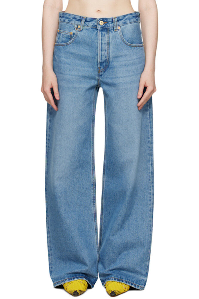 Синие джинсы La Croisière 'The Wide de Nîmes' JACQUEMUS 
Синие джинсы La Croisière 'The Wide de Nîmes' JACQUEMUS