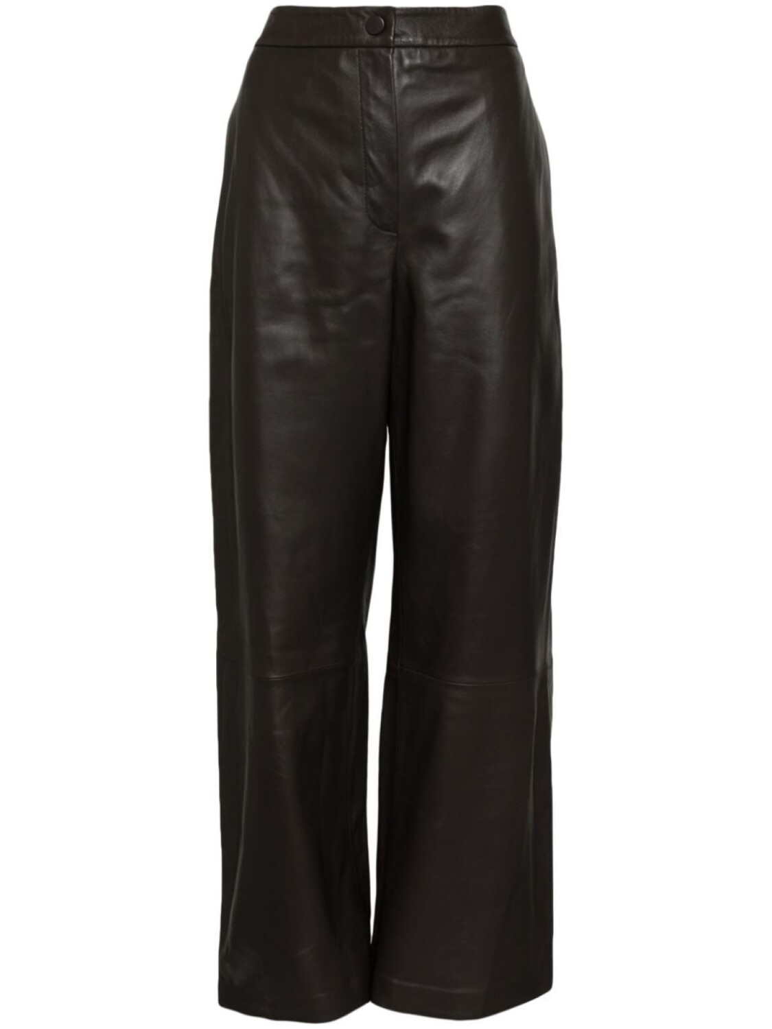 Широкие кожаные брюки Yves Salomon, коричневый
Широкие кожаные брюки Yves Salomon, коричневый