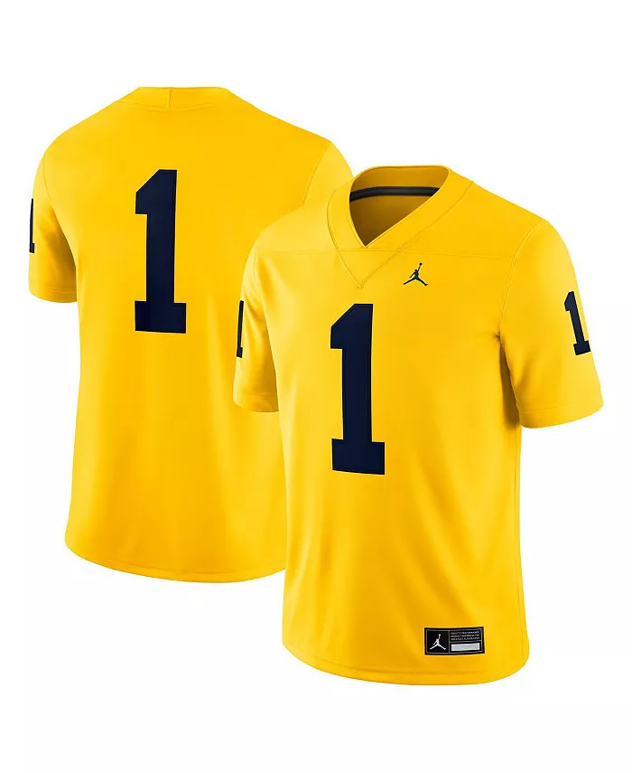 Мужская футболка 1 Maize Michigan Wolverines Alternate Game Jordan
Мужская футболка 1 Maize Michigan Wolverines Alternate Game Jordan