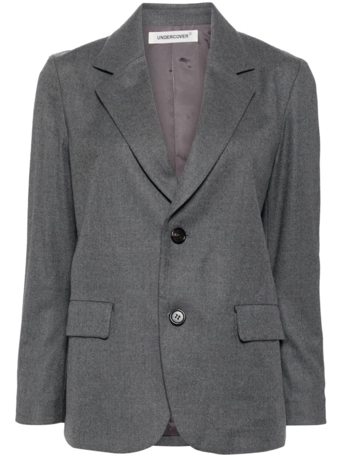 Undercover однобортный пиджак, серый
Undercover однобортный пиджак, серый