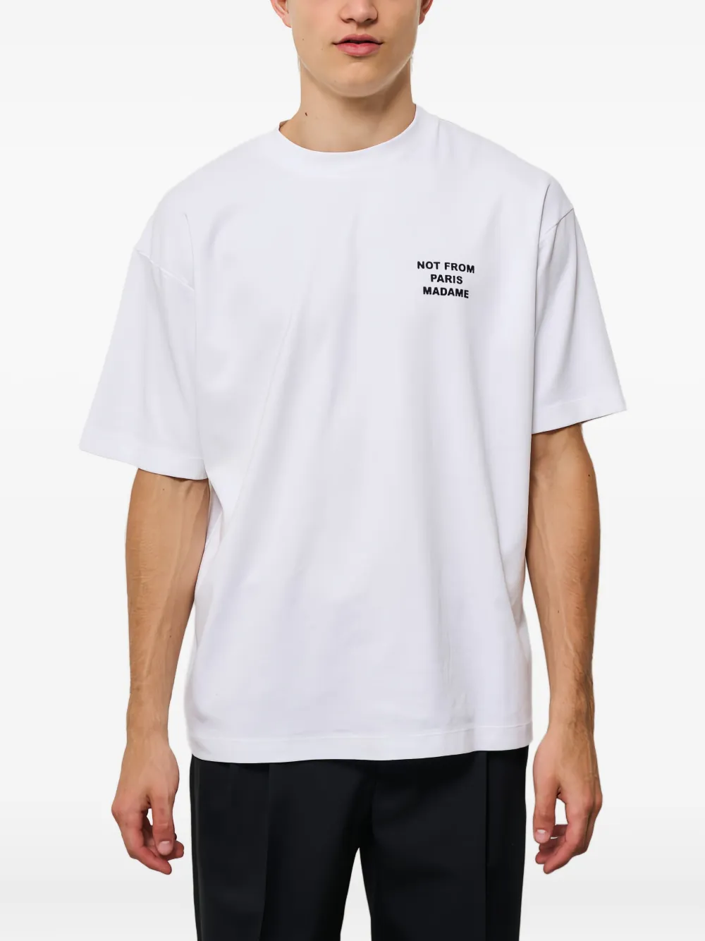 Футболка с надписью Drôle De Monsieur, белый
Футболка с надписью Drôle De Monsieur, белый