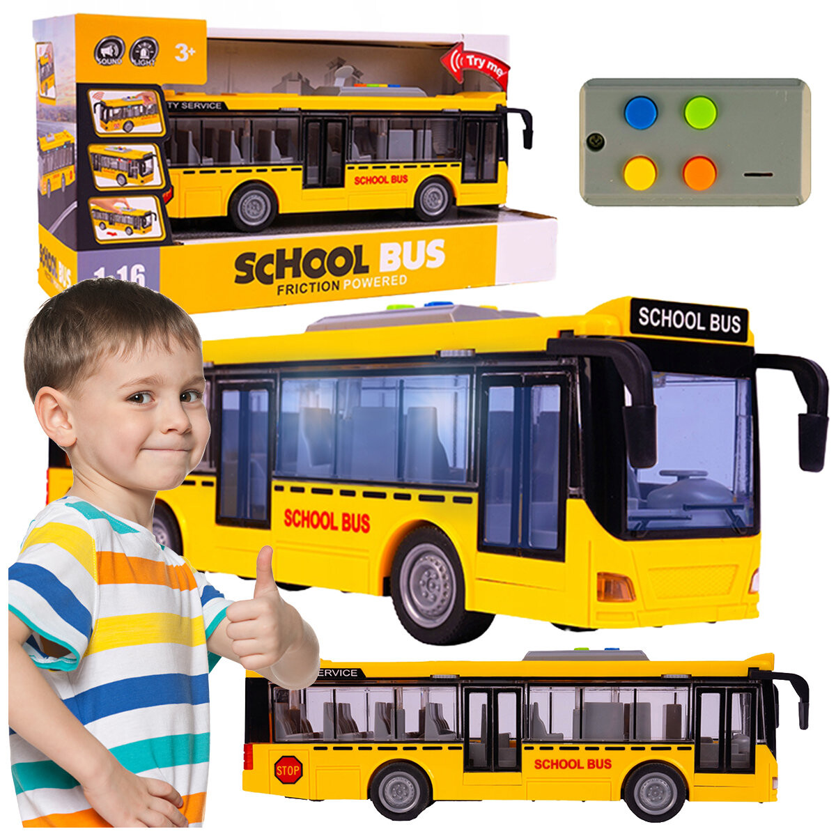 БОЛЬШОЙ АВТОБУС ОТКРЫВАЮТСЯ ДВЕРИ ЗВУКИ СВЕТ Z549 привод elektrostator