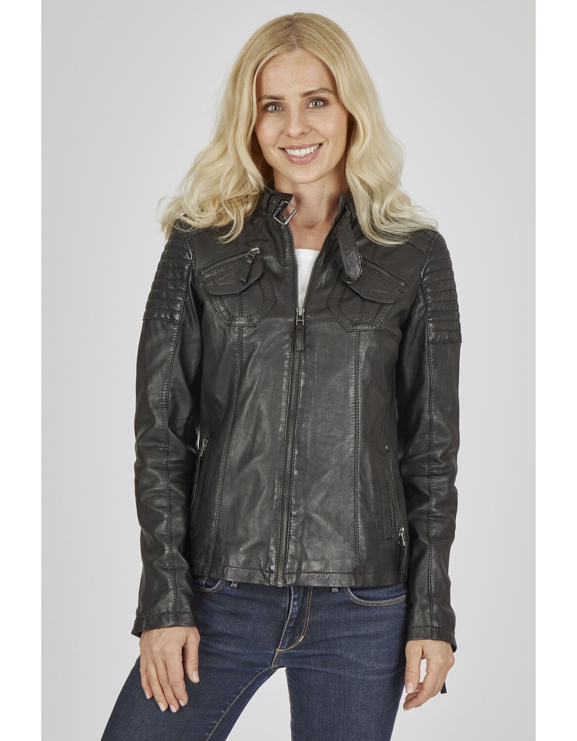 Кожаная куртка 7eleven Ziza, черный
Кожаная куртка 7eleven Ziza, черный