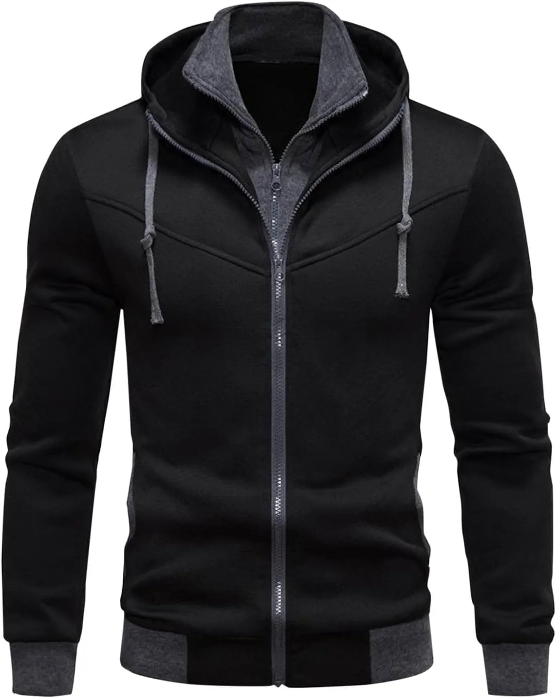 Uillui флисовая толстовка с капюшоном для мужчин, с двойной молнией и воротником-стойкой, осенне-зимняя, slim fit
Uillui флисовая толстовка с капюшоном для мужчин, с двойной молнией и воротником-стойкой, осенне-зимняя, slim fit