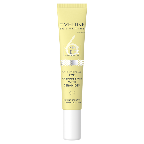 Крем-сыворотка для кожи вокруг глаз против морщин с керамидами, 20 мл Eveline Cosmetics 6 ceramides
Крем-сыворотка для кожи вокруг глаз против морщин с керамидами, 20 мл Eveline Cosmetics 6 ceramides