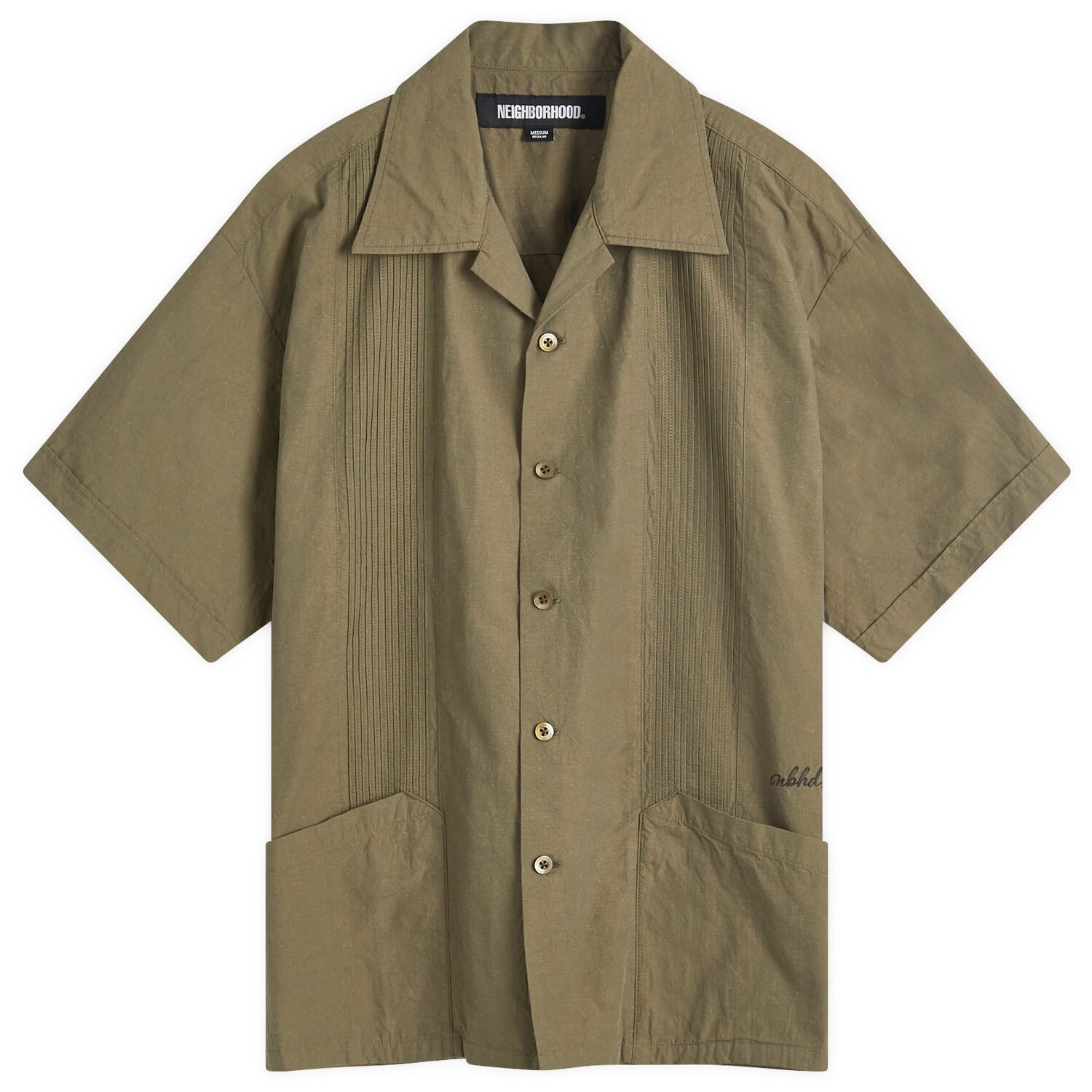 Рубашка с коротким рукавом Neighborhood Guayabera Vacation Shirt, цвет Olive Drab
Рубашка с коротким рукавом Neighborhood Guayabera Vacation Shirt, цвет Olive Drab