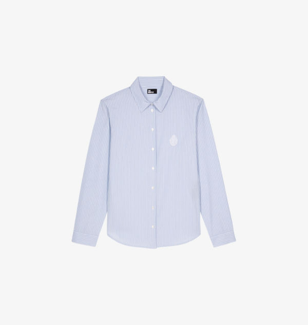 Рубашка из хлопка с фирменной вышивкой в полоску The Kooples, мультиколор
Рубашка из хлопка с фирменной вышивкой в полоску The Kooples, мультиколор