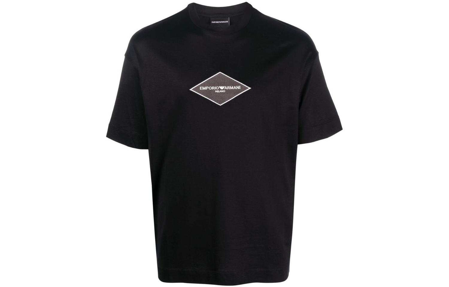 Футболка с коротким рукавом и вышитой буквенной эмблемой мужская черная EMPORIO ARMANI
Футболка с коротким рукавом и вышитой буквенной эмблемой мужская черная EMPORIO ARMANI