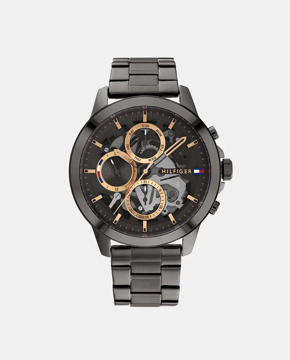 Мужские часы 1710479 многофункциональные серая сталь Tommy Hilfiger, серый 
Мужские часы 1710479 многофункциональные серая сталь Tommy Hilfiger, серый