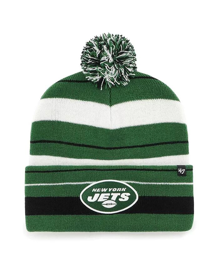 Мужская зеленая вязаная шапка New York Jets Powerline с манжетами и помпоном '47 Brand
Мужская зеленая вязаная шапка New York Jets Powerline с манжетами и помпоном '47 Brand