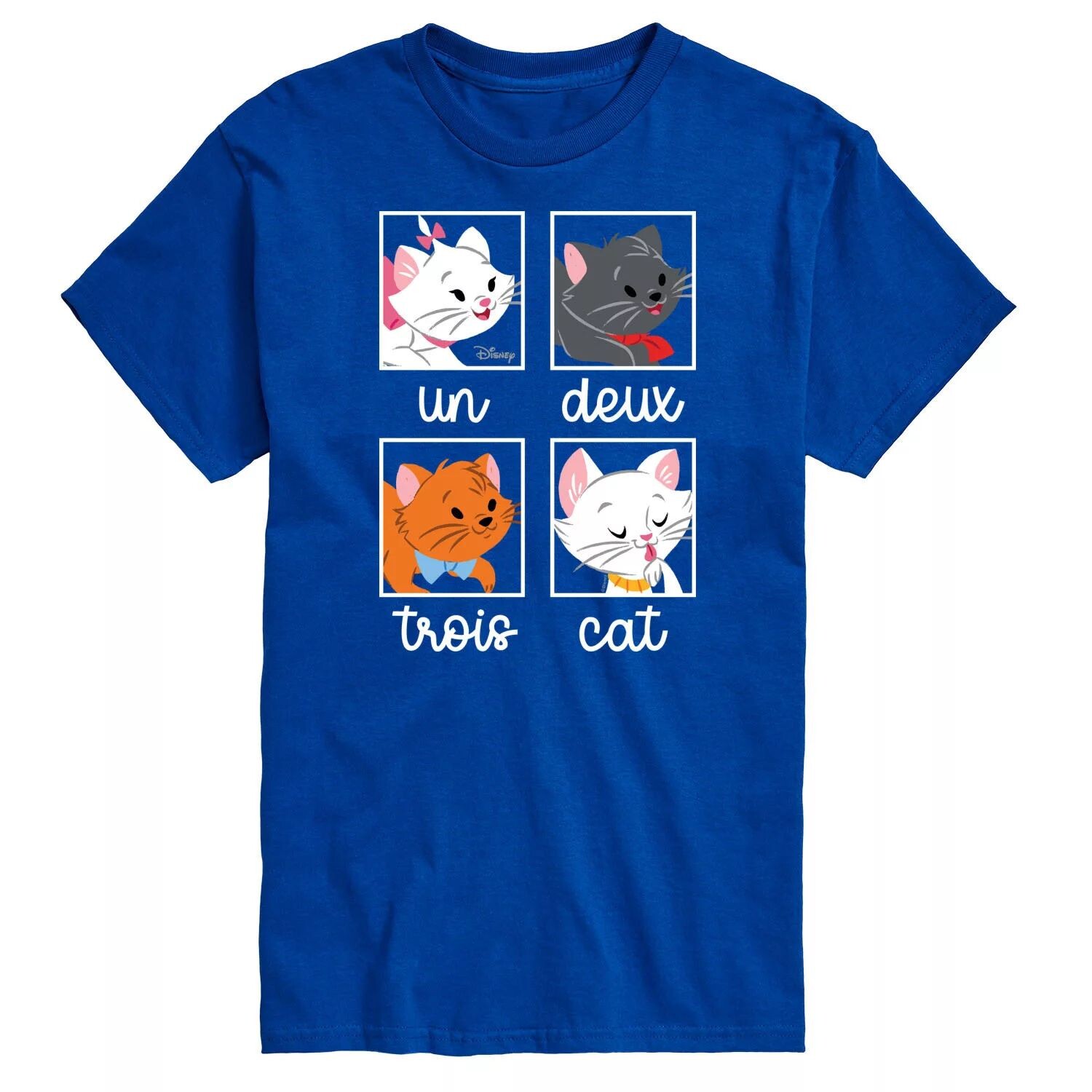 Футболка с рисунком котов Disney's Cats & Dogs Big & Tall Un Deux Trois Cat Licensed Character, синий
Футболка с рисунком котов Disney's Cats & Dogs Big & Tall Un Deux Trois Cat Licensed Character, синий