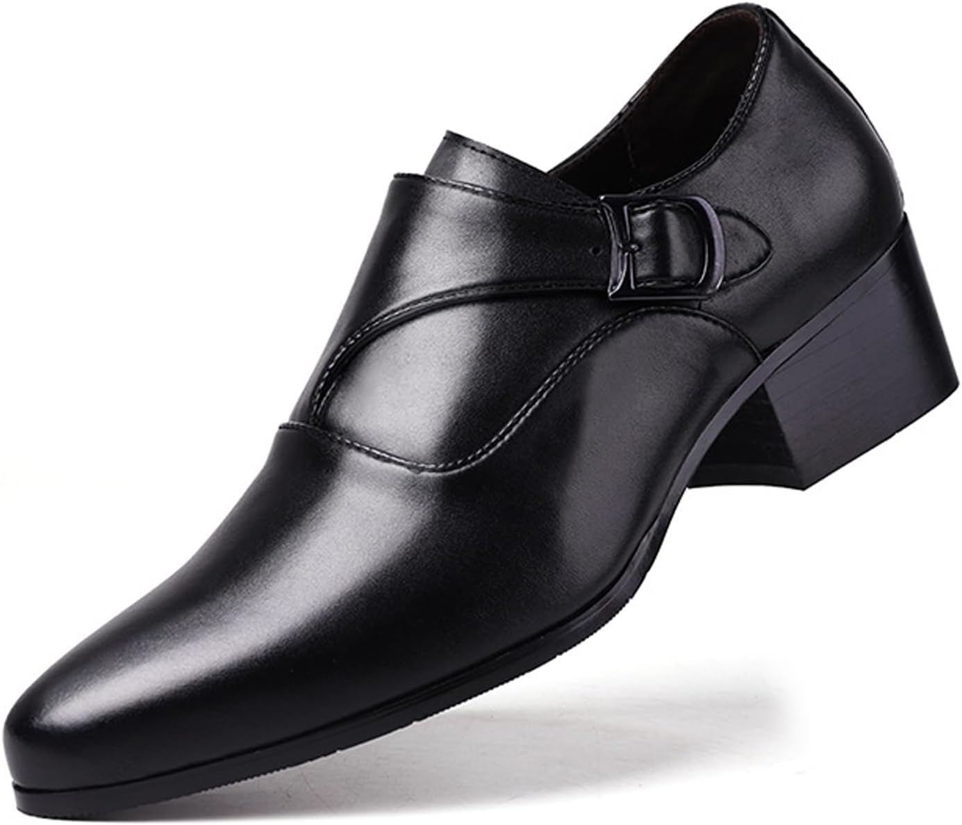 Мужские туфли-монки из натуральной кожи с низким массивным каблуком, модной округлой ноской и пряжкой, низкий каблук, классические оксфорды для вождения и делового офиса Faglkak, черный
Мужские туфли-монки из натуральной кожи с низким массивным каблуком, модной округлой ноской и пряжкой, низкий каблук, классические оксфорды для вождения и делового офиса Faglkak, черный