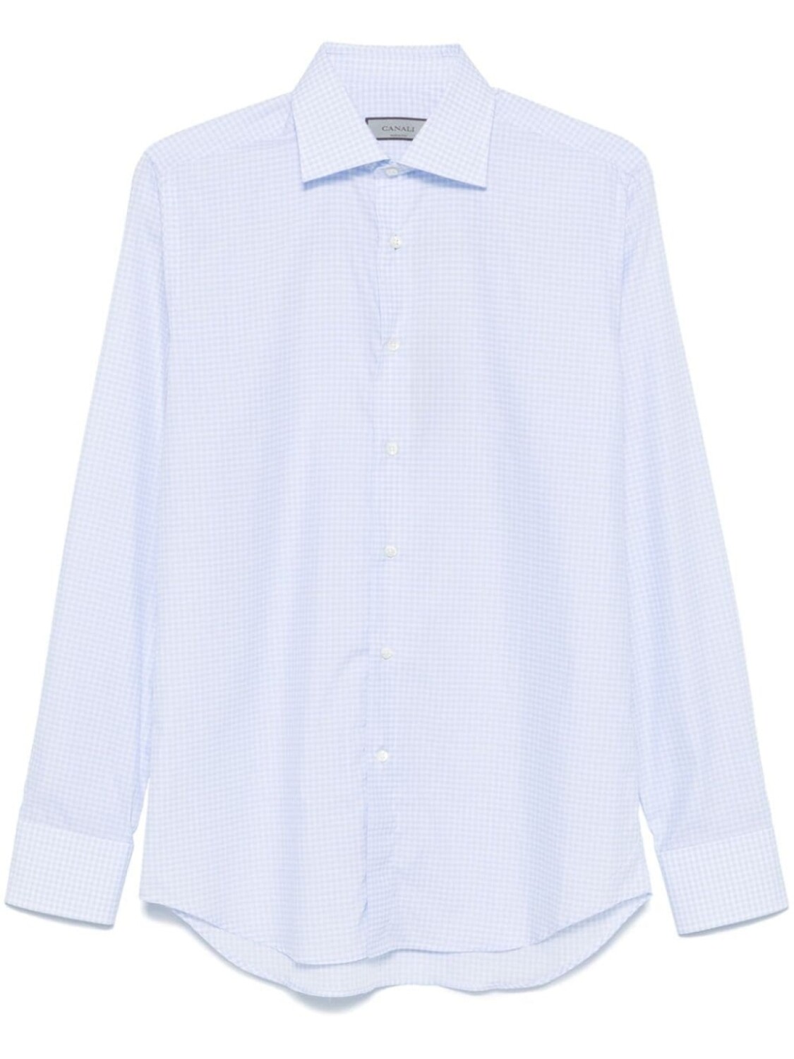 Canali рубашка в клетку гингем, синий
Canali рубашка в клетку гингем, синий