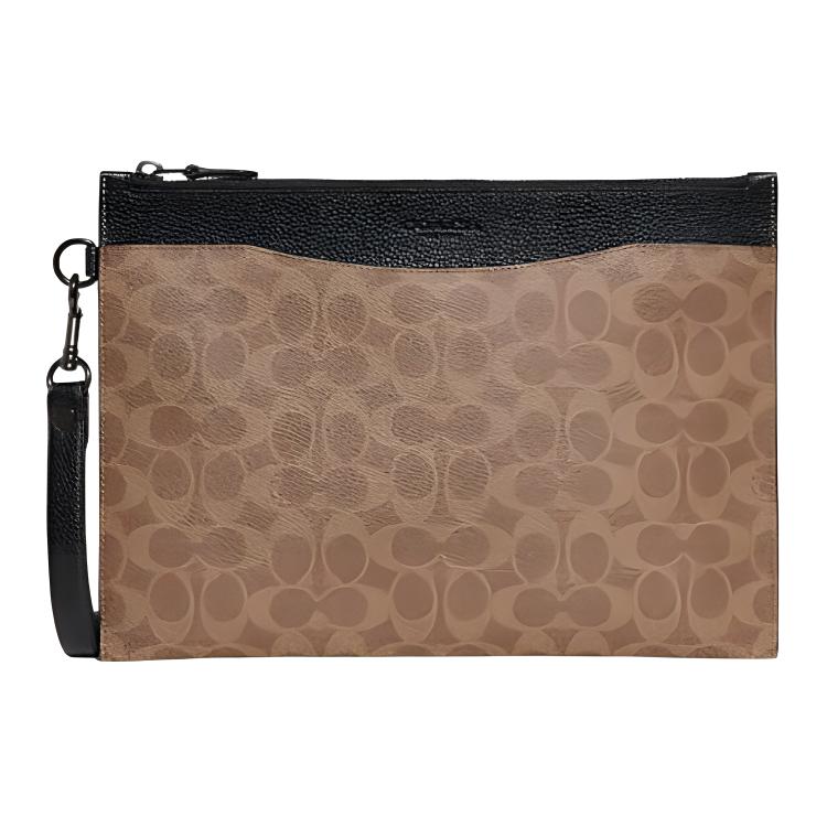 Кожаная сумка-портфель Hitch на запястье Клатч большого размера Мужская коричневая COACH
Кожаная сумка-портфель Hitch на запястье Клатч большого размера Мужская коричневая COACH