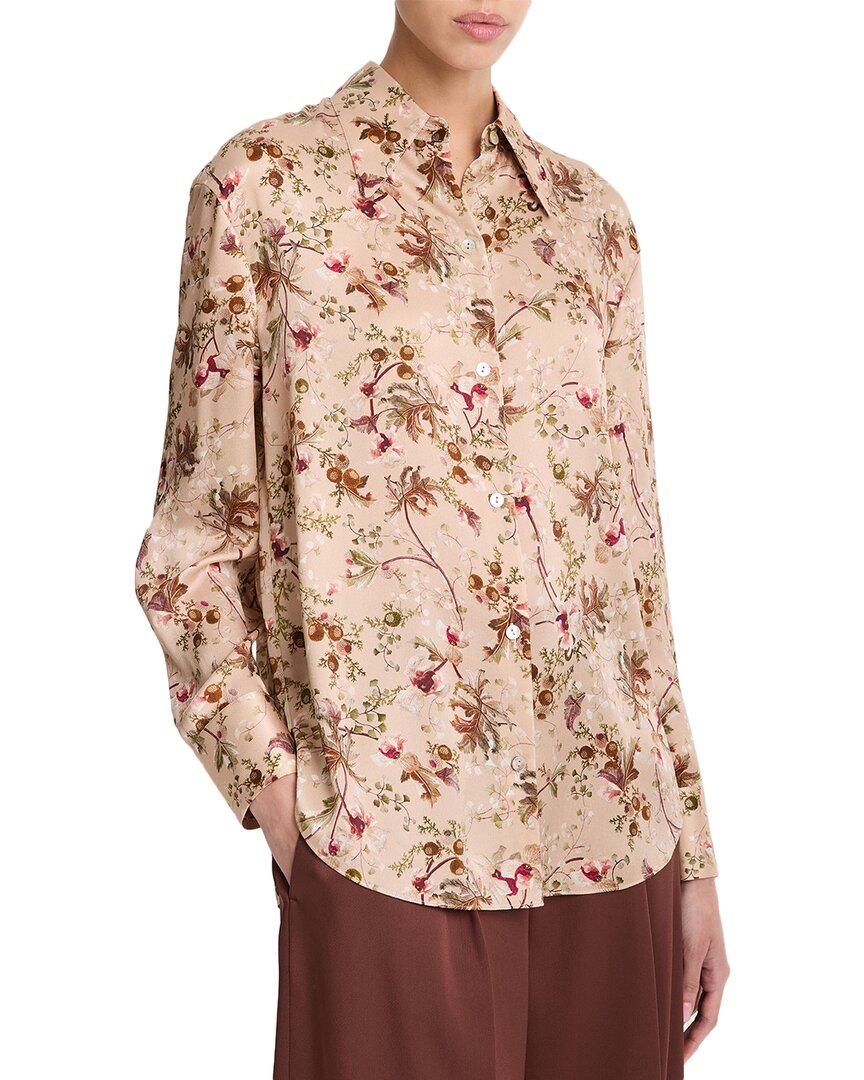 Блуза из косой шёлковой блузки Vince Orchid Vine, коричневый
Блуза из косой шёлковой блузки Vince Orchid Vine, коричневый