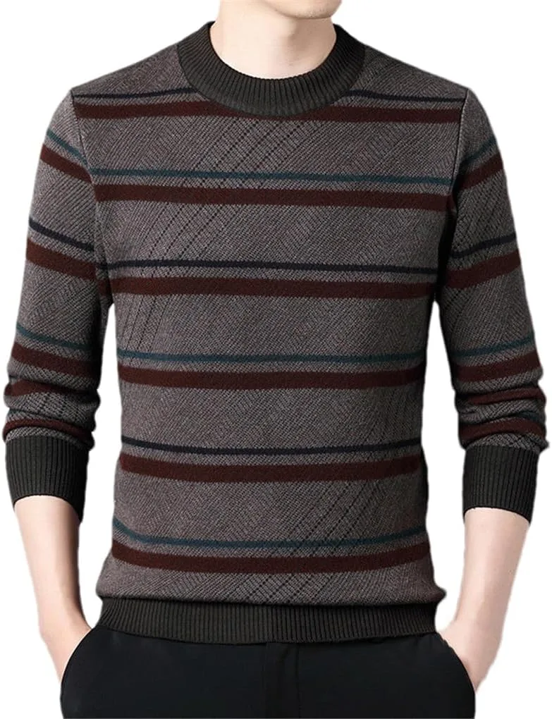 Мужской свитер в полоску, вязаный, с круглым вырезом, теплый, шерстяной DBFBDTU
Мужской свитер в полоску, вязаный, с круглым вырезом, теплый, шерстяной DBFBDTU