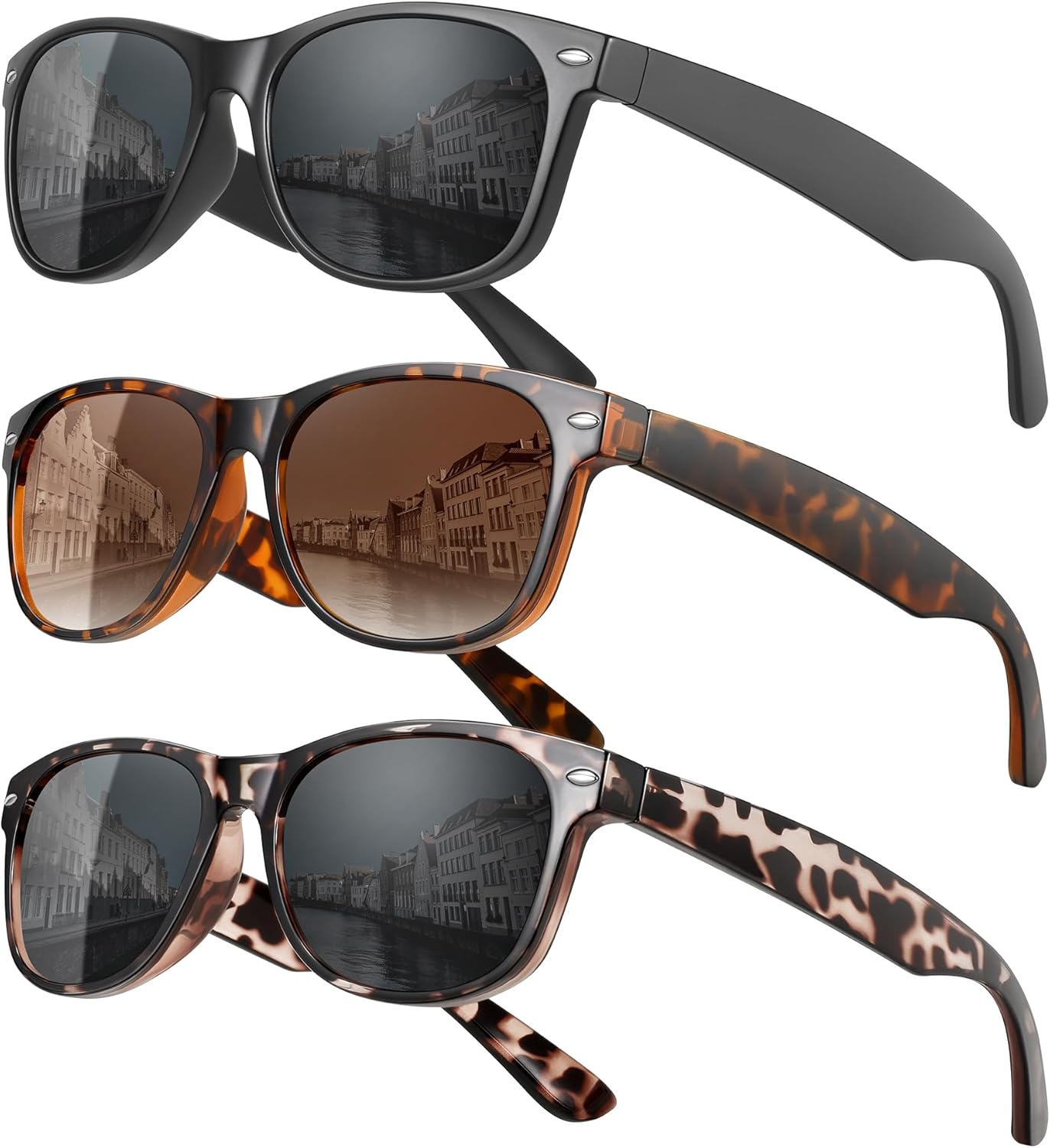 Классические поляризованные солнцезащитные очки MEETSUN для женщин и мужчин, модные ретро-очки для вождения, защита от УФ-излучения (3 шт.), (3 Pack) Black/Leopard Brown/Grey Leopard
Классические поляризованные солнцезащитные очки MEETSUN для женщин и мужчин, модные ретро-очки для вождения, защита от УФ-излучения (3 шт.), (3 Pack) Black/Leopard Brown/Grey Leopard