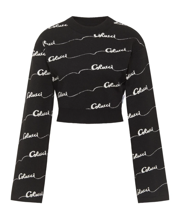 Укороченный короткий свитер Carlo Colucci, черный
Укороченный короткий свитер Carlo Colucci, черный