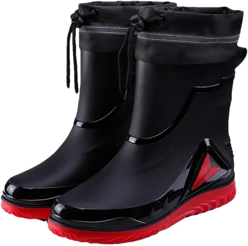 Мужские водонепроницаемые дождевые ботинки для улицы, противоскользящие туфли, утепленные флисом, хлопковые теплые дождевые сапоги, обувь для кухни Generic, 16523
Мужские водонепроницаемые дождевые ботинки для улицы, противоскользящие туфли, утепленные флисом, хлопковые теплые дождевые сапоги, обувь для кухни Generic, 16523