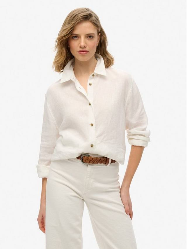 Повседневная льняная рубашка богатого бойфренда Superdry, цвет Optic
Повседневная льняная рубашка богатого бойфренда Superdry, цвет Optic