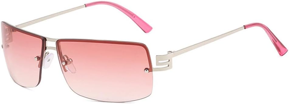 Солнцезащитные очки без оправы, прямоугольной формы, модные, популярные, для женщин и мужчин, летние, для путешествий, с защитой от УФ-излучения UV400 TKKTLLT, Silver Pink
Солнцезащитные очки без оправы, прямоугольной формы, модные, популярные, для женщин и мужчин, летние, для путешествий, с защитой от УФ-излучения UV400 TKKTLLT, Silver Pink