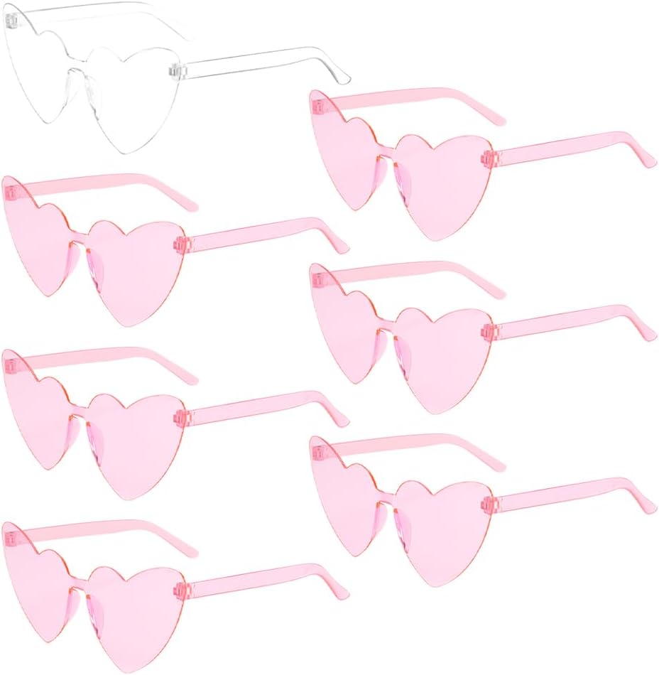 7 штук очков в форме сердца без оправы, солнцезащитные очки без оправы в форме сердца, пластиковые очки для девичника, стильные солнцезащитные очки в стиле ретро, набор очков для женщин, мужчин и детей UUYYEO
7 штук очков в форме сердца без оправы, солнцезащитные очки без оправы в форме сердца, пластиковые очки для девичника, стильные солнцезащитные очки в стиле ретро, набор очков для женщин, мужчин и детей UUYYEO