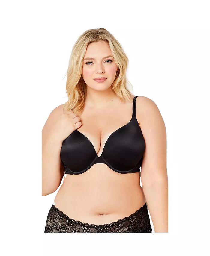 Женский бюстгальтер больших размеров на косточках с глубоким вырезом AVENUE, черный
Женский бюстгальтер больших размеров на косточках с глубоким вырезом AVENUE, черный