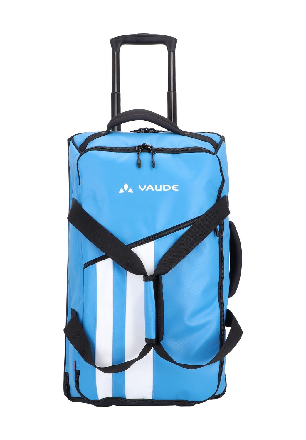 Дорожная сумка на колесиках New Islands, телескопическая ручка, 2 колеса, логотип VAUDE, цвет Azure